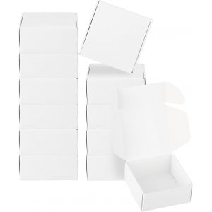 2,5X2,5X1,2"" Bo&icirc;te &Agrave; Savon En Papier ,Lot De 40 Bo&icirc;tes De Savon Maison ,Bo&icirc;tes D'Emballage Carr&eacute;es Pour Anniversaire No&euml;l Diy Artisanat ,Blanc - Neuf