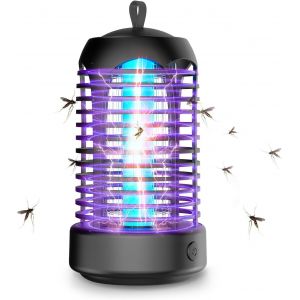 Lampe Anti Moustique,Lampe Anti Mouche Tueur d'Insectes Électrique Étanche Anti Insectes Répulsif Efficace Portée 140m² pour Intérieur et Extérieur,avec éclairage LED - Neuf