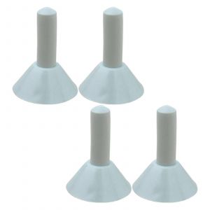 4pcs Tente Pole Isolation Proof Caps Tente Bâche Grabbers Guard Pour Backpacker Gris - Neuf