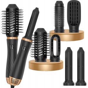 Air Styler 6 In 1, 1000w Hair Styler Avec Seche Cheveux, Boucleur A Air, Brosse Soufflante, Brushing Brosse Soufflante, Brosse Lissante Cheveux, Magic Styler Pour Sécher Patent Nr: 009164270-0001 - Neuf