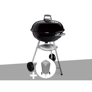 Barbecue &agrave; charbon Compact Kettle 47 cm + Housse - Weber - Neuf