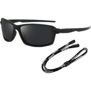 Kathlelxh-Lunettes De Soleil Hommes Polarisées Pour Sport En Plein Air Vélo Course Pêche ¿ Lunettes De Sport Polarisées Protection Uv400 Lunettes De Soleil Hommes Femmes[H1446] - Neuf