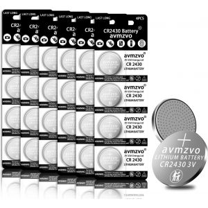 F-CR2430-6-24 Lot de 24 Piles Bouton CRau Lithium 3 V - Neuf