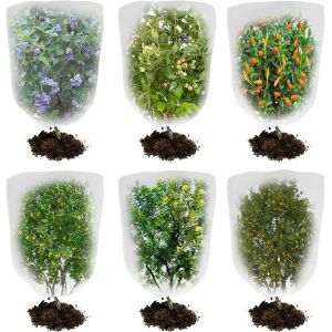 KALANKA-6pièces Filet Anti Oiseaux, Filet Anti Insecte Pliable avec Cordon pour la Protection du Jardin Filet Anti Insecte Potager, Filet Arbre fruitier(32 x 32 Pouces),Bird Netting for Blueberry Bus - Neuf