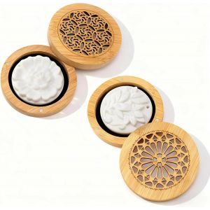 Jgd-2 Pi&egrave;ces Diffuseur De Parfum, Galet Diffuseur Huile Essentielle Avec Des Pierres D'aromath&eacute;rapie, Deux Styles, Pour Chambre &Agrave; Coucher, Bureau, &Eacute;galement Disponible En Cadeau - Neuf