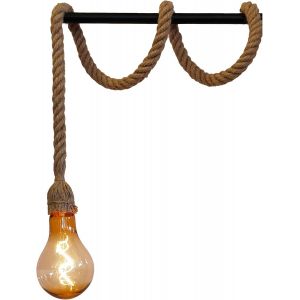 Suspension Solaire En Corde Grande Ampoule Led Blanc Chaud Cordy 2m20 - Neuf