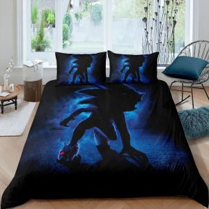 Parure De Lit Avec Housse De Couette Et Motif Hérisson 3d, Impression Numérique, Cadeau Idéal Pour Fille Et Garcon - Neuf