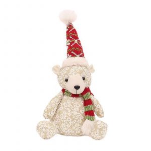 Décorations mignonnes d'élan/ours, décorations de Noël faites à la main, peluche pour poupée, jouet pour cheminées de table, décoration intérieure de la maison-30cm - Neuf