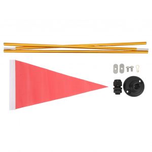 Drapeau De Kayak En Aluminium, Mat En Nylon, Drapeau De Securite Pour Kayak A Faire Soi-Meme Avec Kit De Base Pour Canoe En Plein Air - Neuf