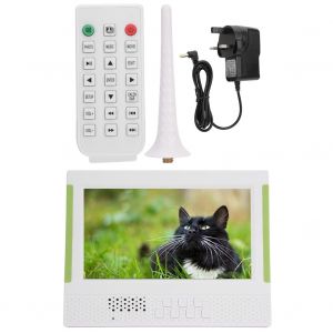 Cadre photo numerique ultra-fin 7 pouces 16:9 1024 x 600 1080p, compatible avec la lecture de videos, d'images, de musique, d'horloge et de calendrier, 100-240 V (Royaume-Uni) - Neuf