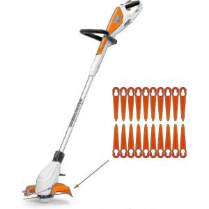 Paquet de 100 lames compatibles pour Stihl Polycut 2-2 Polycut 3-2,Fsa 45 Fsa 57 Fse 52 Edger,Lames en plastique pour Stihl Cordless H35 Edger - Neuf
