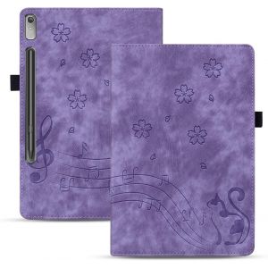 Coque Pour Tablette Lenovo Tab P11 Pro 2nd Gen 11.2 Pouces 2022 (Tb138/Tb132) Pu Cuir Flip Case Housse Étui Tablette Lenovo Tab P11 Pro 2nd Gen Cover Avec Support Fonction, Violet Chat - Neuf