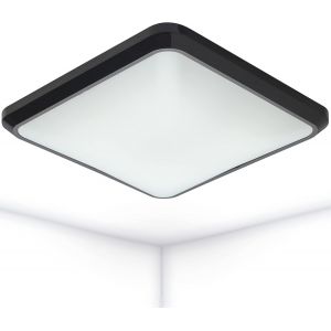 Kal-Pino Plafonnier Led Carré Anthracite 12 W 850 Lm 3000 K Blanc Chaud 25 Cm - Neuf