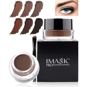 KALANKA-Gel Crème Sourcils, Pommade Waterproof Pour sourcils, Gel À Sourcils Longue Tenue,Lasting Eyebrow Gel Cream pour Femmes, Maquillage des Sourcils-03#Medium Brown - Neuf
