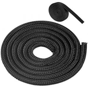6M-13MM Cache Cable,Gaines de C&acirc;bles,Cable Management,Goulotte Passe Cable,Manchon de C&acirc;ble pour TV,Ordinateur,Bureau,Divertissement &agrave; Domicile,Noir - Neuf