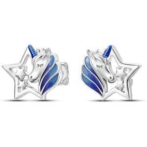 Kal-Boucles D'oreilles Pendantes En Argent Sterling 925 Pour Femme, Petites Créoles Avec Breloques, Boucles D'oreilles Attrape-Rêves, Boucles D'oreilles Pendantes Personnalisées En Forme D'étoile - Neuf