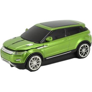 Souris de Jeu sans Fil en Forme de Voiture de Sport, Souris D'ordinateur 2.4G 1600 DPI avec R&eacute;cepteur USB, pour 10, pour, pour Ordinateurs Portables OS X (Green) - Neuf