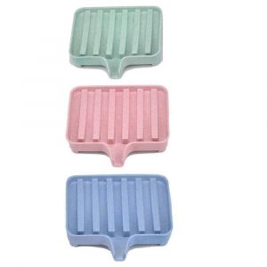 Lot de 3 porte-savons avec égouttoir, porte-savon, porte-savon de douche avec égouttoir automatique, boîte à savon, porte-savon, porte-savon pour salle de bain et cuisine - Neuf