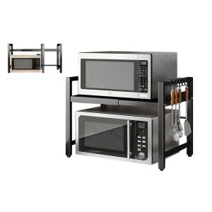 &Eacute;tag&egrave;re de rangement r&eacute;glable pour four &agrave; micro-ondes, plan de travail de cuisine - Neuf