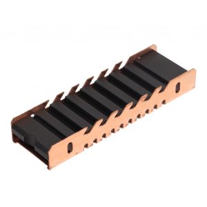 Dissipateur thermique M.2 SSD 2280, dissipateur thermique professionnel en cuivre avec 2 pates thermiques pour ordinateur de bureau - Neuf