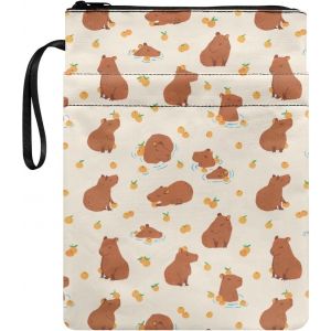 Capybara Couverture De Livre Pour Enfants Avec Fermeture Éclair Réutilisable Et Durable Pour Garçons Et Filles - Neuf