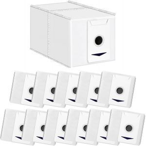 Lot De 12 Sacs À Poussière Pour Aspirateur Robot Ecovacs T30 Pro Omni, T30 Omni - Grande Capacité De 3 L[SSE7111069] - Neuf