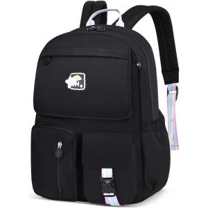 Sac à Dos Enfant Sacs Scolaires Filles Garçons Cartables Scolaires Sac d'école Sacs Scolaires pour 1-3 Année Étudiant Outdoor Voyage école Daypacks Imperméable Polyester Noir S - Neuf