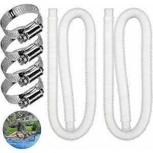 2 pcs tuyau de remplacement pour piscine hors sol tuyau de piscine pour piscines pour piscine hors sol pompe de filtre de piscine tuyau de remplacement100 - Neuf