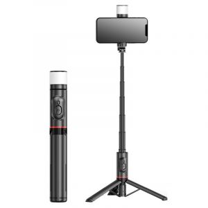 Perche À Selfie Extensible Avec Trépied Renforcé Et Stable, Tige Télescopique En Alliage D'aluminium Et Télécommande Amovible Pour Iphone/Samsung/Huawei/Tiktok - Neuf