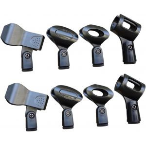 ChenQuanSarl-8 Pièces Clip Micro Pied De Micro De Table Pince Micro Support Table Micro Pied De Micro Court Support De Micro Réglable En Hauteur Microphone À Condensateur Plastique Filaire - Neuf