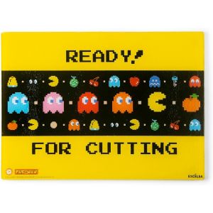 Pacman Planche &Agrave; D&eacute;couper Pour Cuisine, Verre Incassable, 25 X 35 Cm - Neuf
