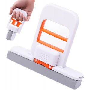 Mini serpill&egrave;re de table pliable - Auto-essoreuse - Petite serpill&egrave;re &eacute;ponge - Nettoyage &agrave; sec et humide - Pour salle de bain, cuisine, verre - Compact et l&eacute;ger - Neuf