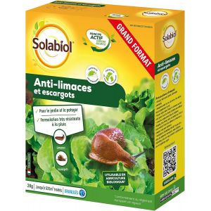 Anti-Limaces & Escargots - 2 Kg - Granul&iquest;&iquest;s - R&iquest;&iquest;sistant ? La Pluie - Pr&iquest;&ordm;t ? l'emploi - Utilisable en Agriculture Biologique SOLIMA2 - Neuf