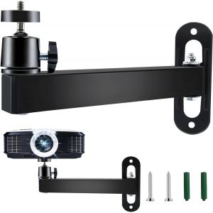 MEVRONISSHOP-Support Videoprojecteur, Support Plafond Videoprojecteur, R&eacute;glage Rotatif &agrave; 360&deg;, Interface Universelle &agrave; Vis 1/4 Pouce, pour Aux Chambres &agrave; Coucher, Bureaux et Home Cin&eacute;mas - Neuf