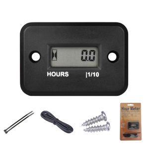MEVRONISSHOP-Yooreal Digital Inductive Compteur d&iquest;heures Hour Meter &eacute;tanche IP68, fonctionne sur divers de ZTR/Riding Lawn Mower Land Trimmer UTV Brush Cutter Tractor ATV Boat Dirt Bike Motorcycle. ( - Neuf