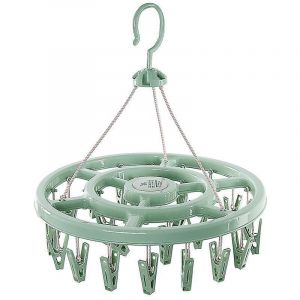 Séchoir à chaussettes, 1 pièce, séchoir à linge suspendu avec 24 clips, séchoir à chaussettes en plastique portable, séchoir à chaussettes avec crochet coupe-vent, pour Un - Neuf