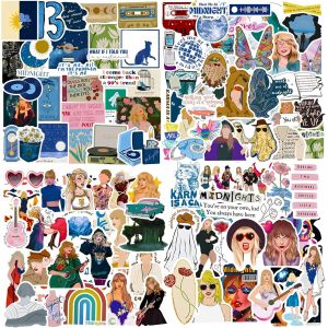 Autocollant Ts Chanteuse Musique 200 Pcs Jolie Stickers Colorés Pop Star Ts, Vinyle Imperméable Autocollant Pour Scrapbooking Valise Ordinateur Portable Journaling Cahier Frigo Guitare Thermos Etc - Neuf