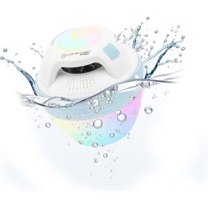Haut-Parleur De Piscine Portable, Sans Fil Et &Eacute;tanche Avec Bluetooth, 4 Led Couleurs Diff&eacute;rentes, Mains Libres Avec Microphone, 8 Heures D'Autonomie - Petit Haut-Parleur Douche Bt-X60[Z293] - Neuf