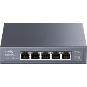 5 Port Multi-Gigabit Ethernet Switch,RJ45 2.5Gbps,Loop Detection,802.3az Energy Saving,Desktop or Wall Mount,HS105 - Neuf