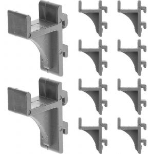 Lot de 10 clips de fixation pour etagere de congelateur, en plastique, pour refrigerateur et congelateur - Neuf