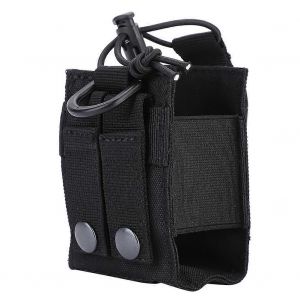 Nylon Bouteille D'eau Militaire Légère Interphone Sac De Rangement Pochette Pour Système Molle (Noir) - Neuf