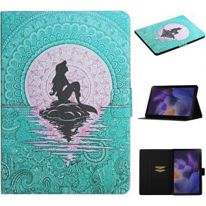 Coque Pour Samsung Galaxy Tab A8 10,5 2022/2021 (Sm-X200/Sm-X205/Sm-X207) &Eacute;tui De Protection Case Tablette Housse Smart Cover Avec R&eacute;veil/Veille Auto Pour Samsung Galaxy Tab A8 2022/2021, Fille - Neuf