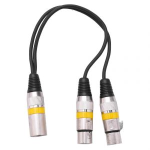 30cm 3pin Xlr mâle à 2 xlr femelle câble d'extension audio Y répartiteur pour micro mélangeur enregistreur Dj câble - Neuf