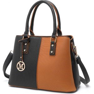 SJZG-Sac &Agrave; Main Femme Simili Cuir Pu &Agrave; La Mode, Port&eacute; &Eacute;paule Bandouli&egrave;re Ajustable, Shopper Dames Sac Bandouli&egrave;re Femme, Tote Ville Travail El&eacute;gant Classique Chic Dame - Neuf