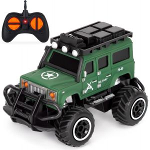 KAL-Voiture Telecommandée Enfant 2 3 4 Ans, Voiture Militaire Telecommandé 2.4Ghz Petite Voiture Jouet Enfant 2 3 4 Ans Garcon Fille Cadeau Enfant De 2 Ans, Vert Marine - Neuf