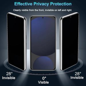 Trahoo-Verre Trempé Pour Samsung Galaxy S24 Fe Anti Espion Vitre Protection Ecran Anti-Espion Film Protecteur Écran Dureté 9h Anti-Rayures Haute Définition Sans Bulles Anti-Spy Confidentialité - Neuf