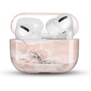 Compatible avec Airpods Pro Housse, Mignon en Marbre PC Dur Cover Portable et Antichoc Housse de Protection Airpods Pro Écouteur Accessoires pour Airpods Pro Boîtier de Charge-Rose - Neuf