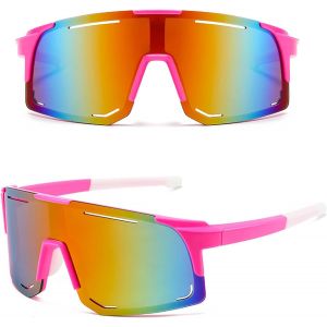 Lunettes De Soleil De Sport Pour Homme Et Femme - Lunettes De Soleil Polaris&eacute;es Pour Activit&eacute;s De Plein Air, Vtt, V&eacute;lo De Route, Cyclisme, Ski, Lunettes De Soleil Avec Uv400, Color&eacute;[Z1344] - Neuf