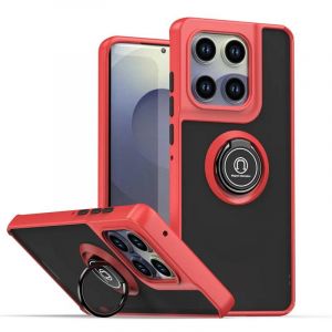 Antichoc Armure Cas Pour Motorola Moto Edge 60 Fusion Edge60 Pro G05 G15 G35 G55 G75 G85 G56 G86 5g Magn&eacute;tique Titulaire Anneau Couverture.Qy-Red.Motorola Bord 60 - Neuf