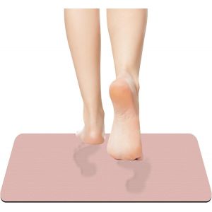 KAL-Grand Tapis De Bain Antidérapant Super Absorbant À Séchage Rapide Pour Salle De Douche, Baignoire, Évier, Chambre À Coucher (Rose, 50 X 80 Cm) - Neuf